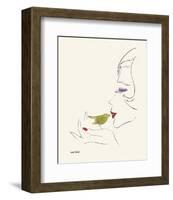 Untitled (Female Head), c. 1958-Andy Warhol-Framed Art Print