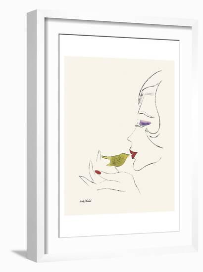 Untitled (Female Head), c. 1958-Andy Warhol-Framed Art Print