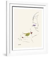 Untitled (Female Head), c. 1958-Andy Warhol-Framed Art Print