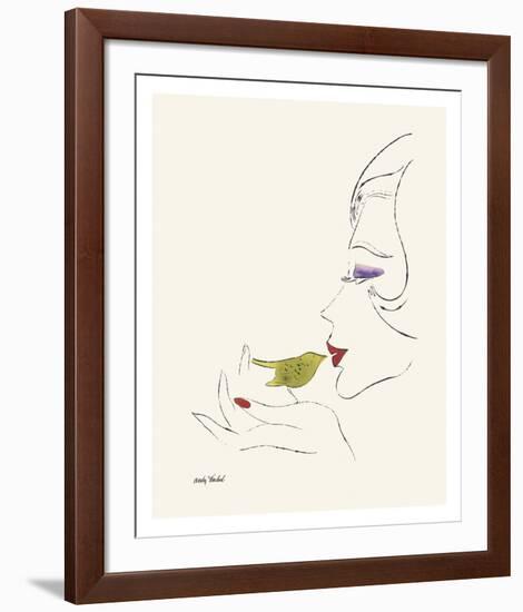 Untitled (Female Head), c. 1958-Andy Warhol-Framed Art Print