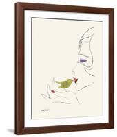 Untitled (Female Head), c. 1958-Andy Warhol-Framed Giclee Print