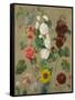 Untitled (Flowers)-Eugene Delacroix-Framed Stretched Canvas