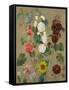 Untitled (Flowers)-Eugene Delacroix-Framed Stretched Canvas