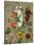 Untitled (Flowers)-Eugene Delacroix-Stretched Canvas