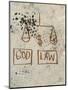 Untitled (God - Law)-Jean-Michel Basquiat-Mounted Premium Giclee Print