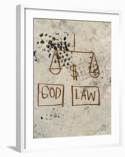 Untitled (God - Law)-Jean-Michel Basquiat-Framed Giclee Print