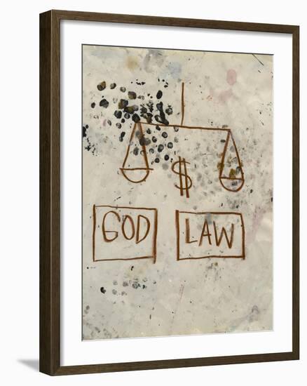 Untitled (God - Law)-Jean-Michel Basquiat-Framed Giclee Print