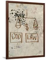 Untitled (God - Law)-Jean-Michel Basquiat-Framed Giclee Print