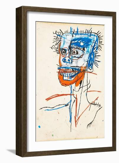 Untitled (Head of Madman), 1982-Jean-Michel Basquiat-Framed Giclee Print