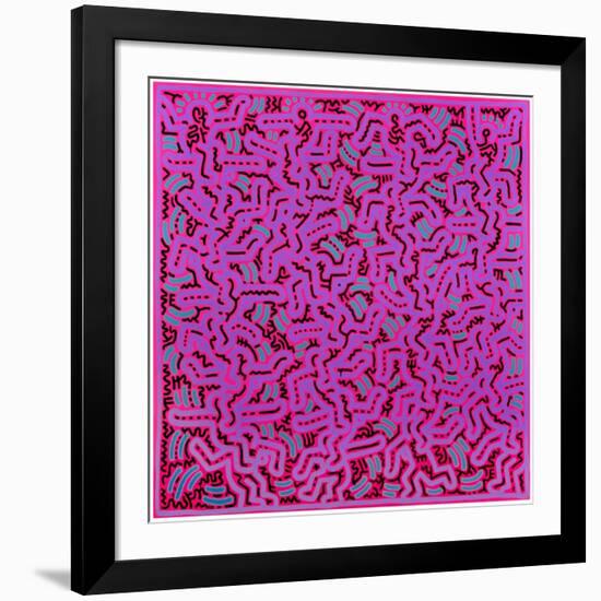 Untitled, June 1, 1984-Keith Haring-Framed Premium Giclee Print