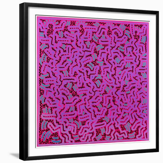 Untitled, June 1, 1984-Keith Haring-Framed Giclee Print