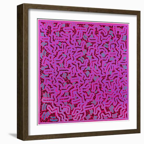 Untitled, June 1, 1984-Keith Haring-Framed Giclee Print