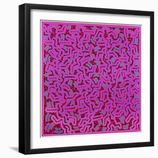 Untitled, June 1, 1984-Keith Haring-Framed Giclee Print