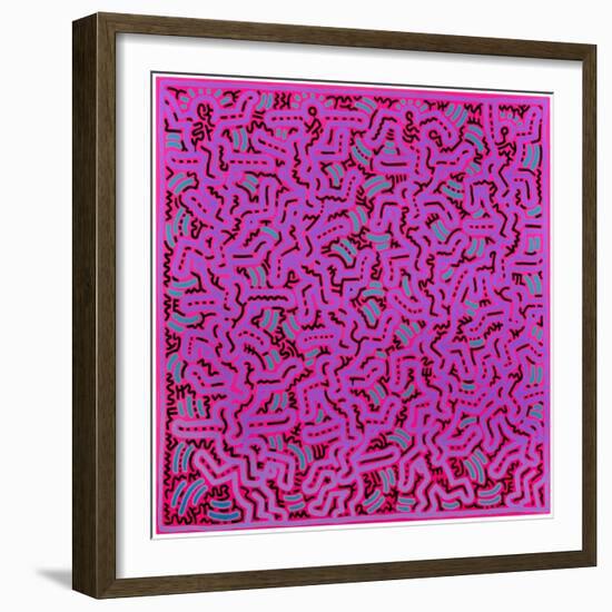 Untitled, June 1, 1984-Keith Haring-Framed Giclee Print