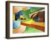 Untitled (Landscape with Bridge), 1914-Morton Schamberg-Framed Giclee Print