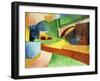 Untitled (Landscape with Bridge), 1914-Morton Schamberg-Framed Giclee Print