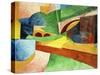 Untitled (Landscape with Bridge), 1914-Morton Schamberg-Stretched Canvas