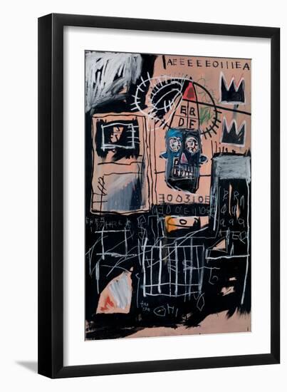 Untitled (Loans)-Jean-Michel Basquiat-Framed Premium Giclee Print