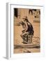 Untitled - Man Seated on a Fire Hydrant-George Luks-Framed Giclee Print