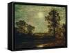 Untitled (Moonlit Landscape)-Ralph Albert Blakelock-Framed Stretched Canvas