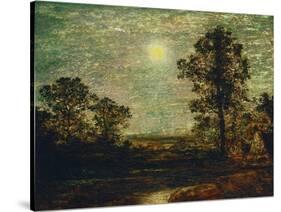 Untitled (Moonlit Landscape)-Ralph Albert Blakelock-Stretched Canvas