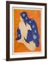 Untitled - Nude in Purple Robe-Alain Bonnefoit-Framed Collectable Print