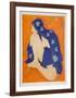 Untitled - Nude in Purple Robe-Alain Bonnefoit-Framed Collectable Print
