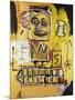 Untitled (Orange Sports Figure)-Jean-Michel Basquiat-Mounted Giclee Print