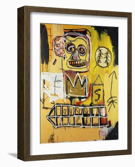 Untitled (Orange Sports Figure)-Jean-Michel Basquiat-Framed Giclee Print