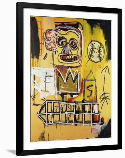 Untitled (Orange Sports Figure)-Jean-Michel Basquiat-Framed Giclee Print