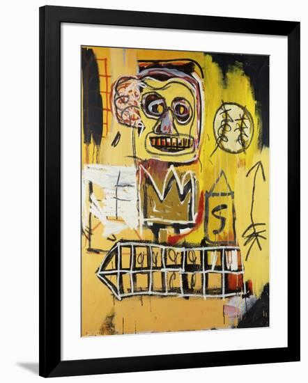 Untitled (Orange Sports Figure)-Jean-Michel Basquiat-Framed Giclee Print