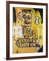 Untitled (Orange Sports Figure)-Jean-Michel Basquiat-Framed Giclee Print