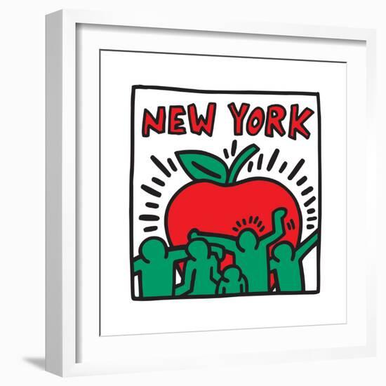 Untitled Pop Art - New York-Keith Haring-Framed Premium Giclee Print