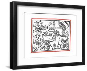 Untitled Pop Art-Keith Haring-Framed Giclee Print