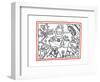 Untitled Pop Art-Keith Haring-Framed Giclee Print