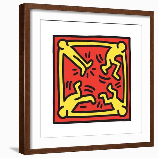 Untitled Pop Art-Keith Haring-Framed Giclee Print