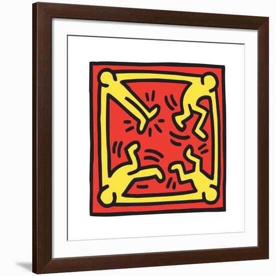 Untitled Pop Art-Keith Haring-Framed Giclee Print