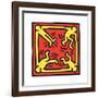 Untitled Pop Art-Keith Haring-Framed Giclee Print