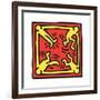 Untitled Pop Art-Keith Haring-Framed Giclee Print