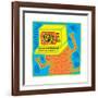 Untitled Pop Art-Keith Haring-Framed Giclee Print