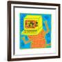 Untitled Pop Art-Keith Haring-Framed Giclee Print