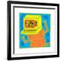 Untitled Pop Art-Keith Haring-Framed Giclee Print