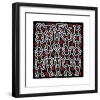 Untitled Pop Art-Keith Haring-Framed Premium Giclee Print