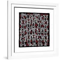 Untitled Pop Art-Keith Haring-Framed Giclee Print