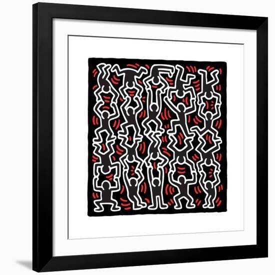 Untitled Pop Art-Keith Haring-Framed Giclee Print
