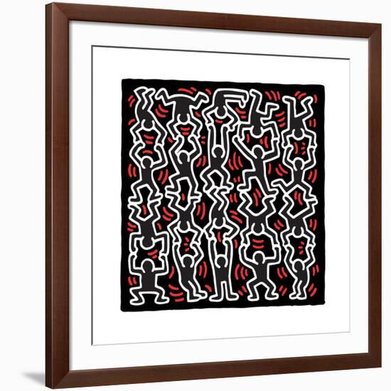 Untitled Pop Art-Keith Haring-Framed Giclee Print