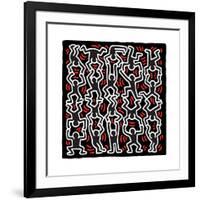 Untitled Pop Art-Keith Haring-Framed Giclee Print