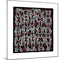 Untitled Pop Art-Keith Haring-Mounted Giclee Print