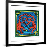 Untitled Pop Art-Keith Haring-Framed Giclee Print