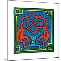 Untitled Pop Art-Keith Haring-Mounted Giclee Print